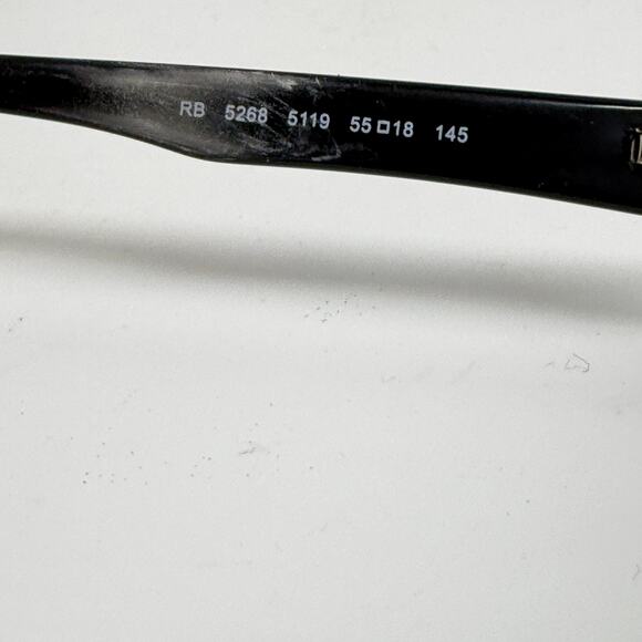 Ray-Ban RB5268 5119 Black Eyeglasses Frames Only 55-18-145 H19528 - Picture 5 of 7